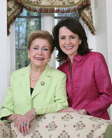 Mary Higgins Clark and her daughter Carol Higgins Clark. Franklin Lakes, NJ