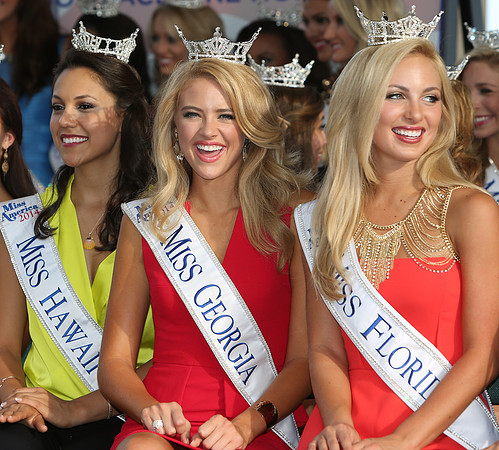 2014 Miss America Contestants on the Atlantic City boardwalk