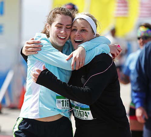 Finishing the New Jersey Marathon