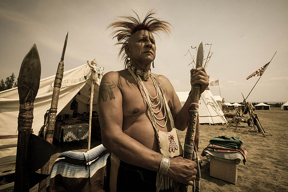 Chippewa Warrior. West Yellowstone, Montana