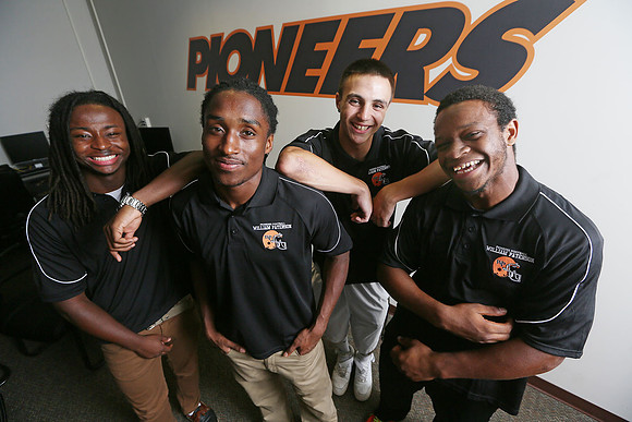 William Paterson football players sited for doing good work. Wayne, NJ