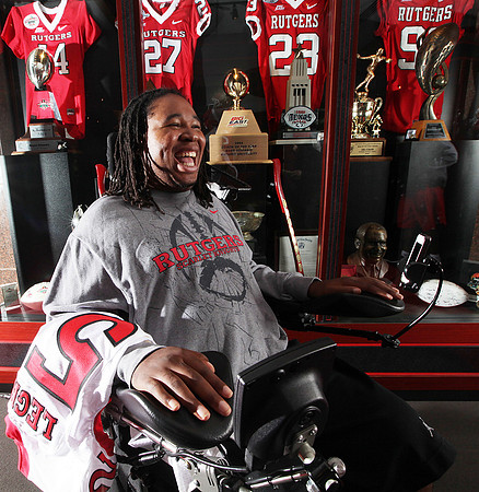 Former Rutgers football player Eric Legrand. Piscataway, NJ